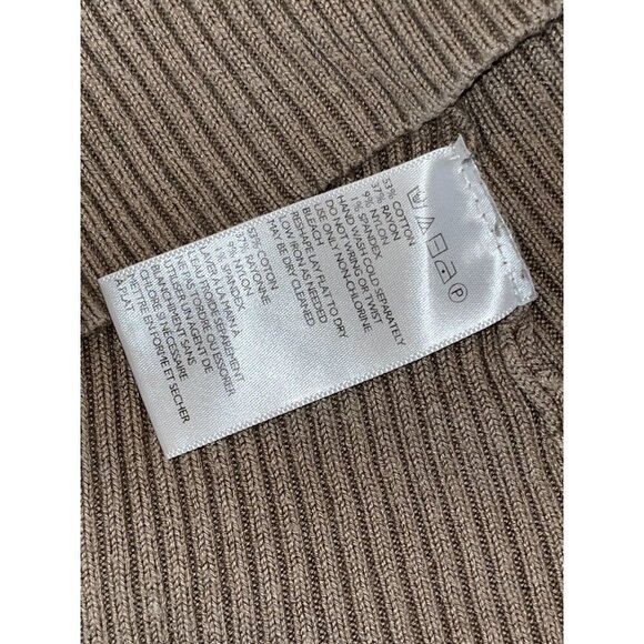 Urban Outfitters Tan Bodycon Ribbed Knit Short Sleeve Dress Medium Women - Picture 8 of 8